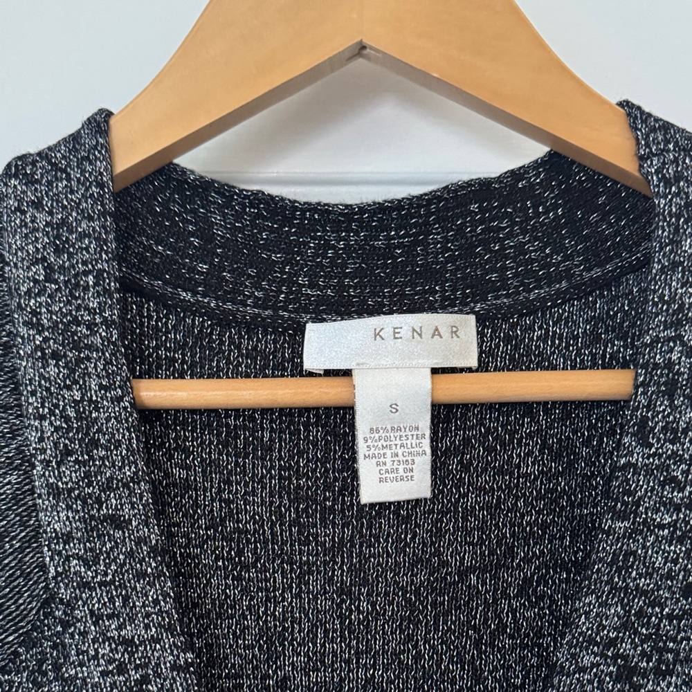 Elegant Silver/Black Knit Dress - Picture 2 of 5